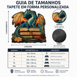 Tapete de Sala Azul Tartaruga