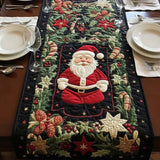 Caminho de Mesa Acolchoado Brilho Ártico
