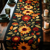 Caminho de Mesa Acolchoado Girassol dos Outono