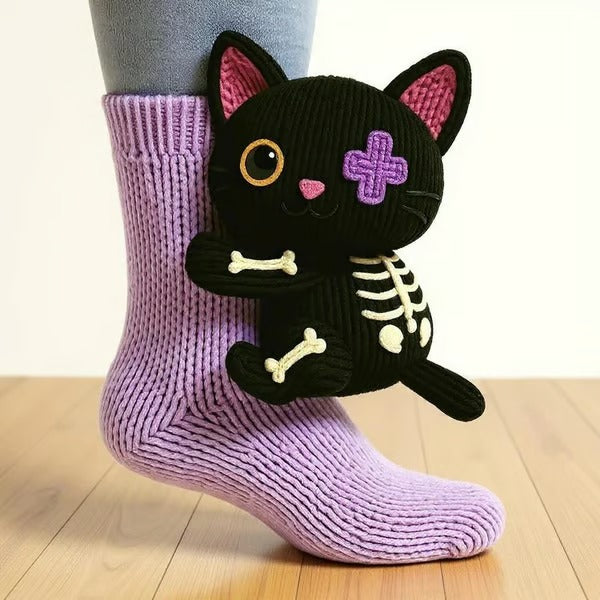 Georgia | Meias Gato Preto