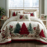 Conjunto de Roupa de Cama Acolchoada de 3 Peças Maravilha Fosca