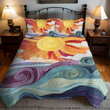 Conjunto de Roupa de Cama Acolchoada de 3 Peças O Encanto Raio dos Sol