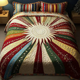 Conjunto de Roupa de Cama Acolchoada de 3 Peças Brilho Solar