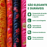Cortinado Acolchoado Florescer Jardim