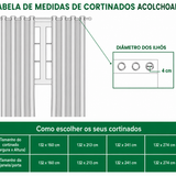 Cortinado Acolchoado Florescer Jardim