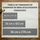 Caminho de Mesa Acolchoado Beleza Estrelada