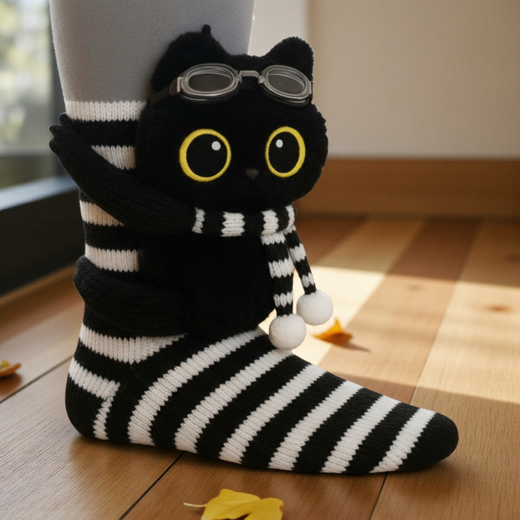 Zoe | Meias às Riscas com Animais
